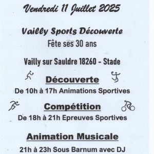 Festival du Sport à Vailly sur Sauldre